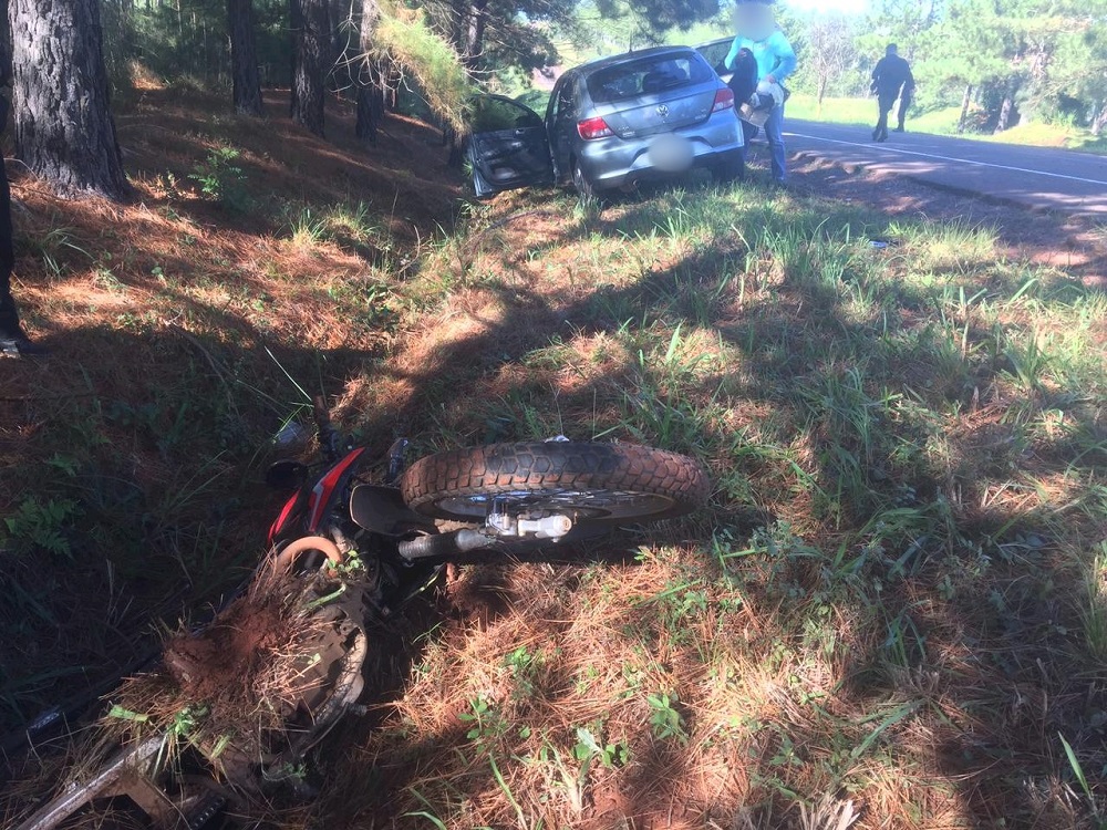 Quinceañera falleció en el choque entre su moto y un auto