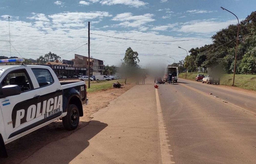 Una mujer resultó herida tras un choque en Oberá