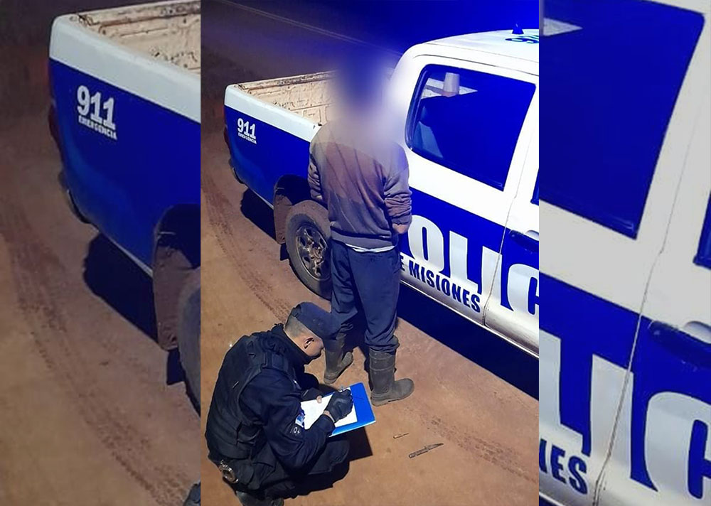Detienen a un hombre por amenazar a otro con armas blancas