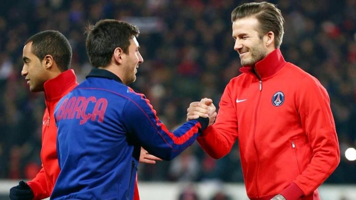 Messi habló con Beckham sobre su posible futuro en la liga de Estados Unidos