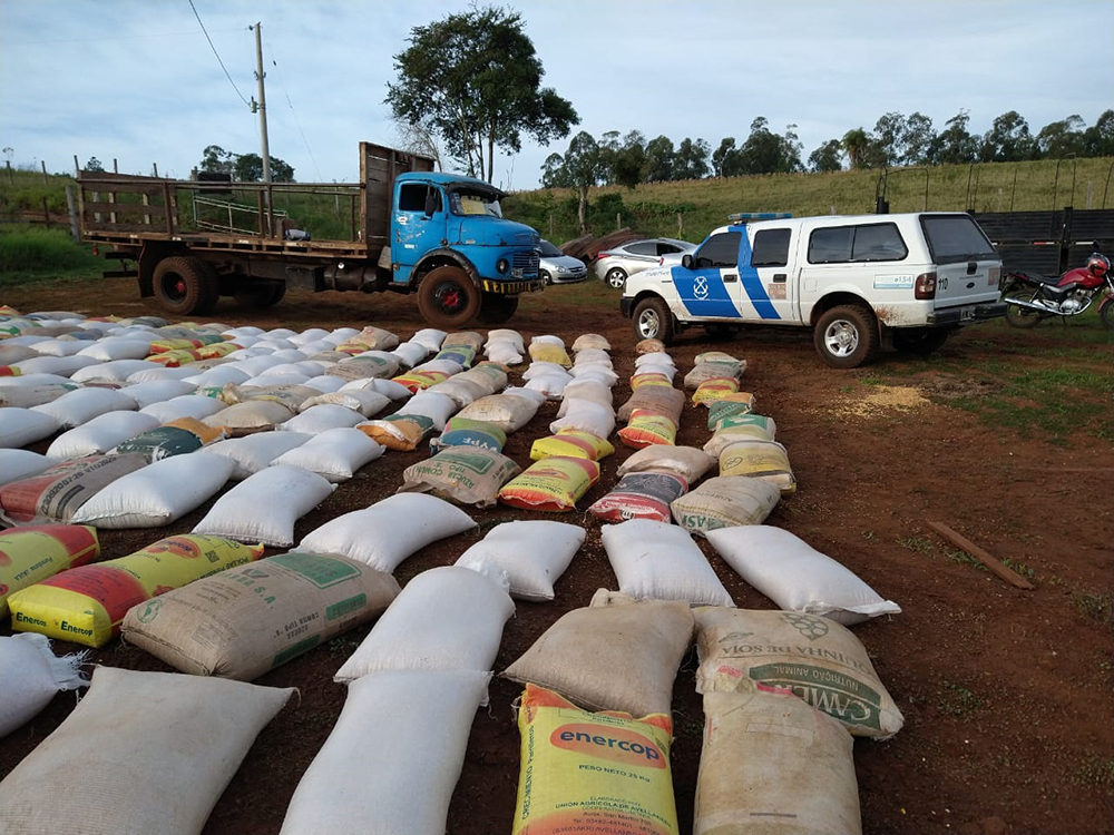 Prefectura incautó más de 11 toneladas de soja de contrabando