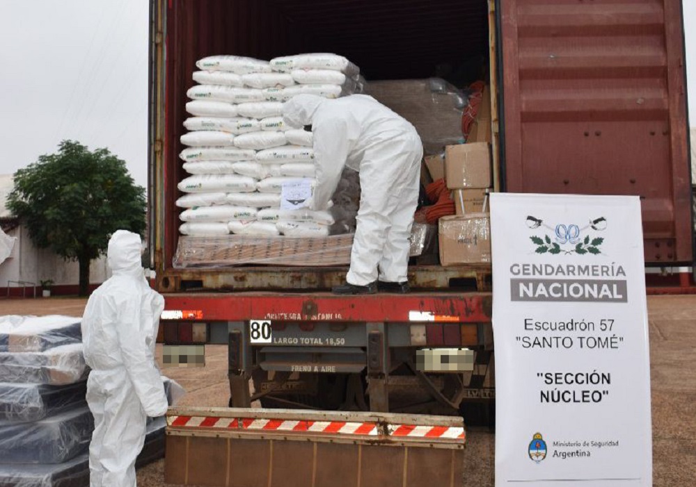 Decomisan cargamento de precursores químicos que tenía como destino Misiones