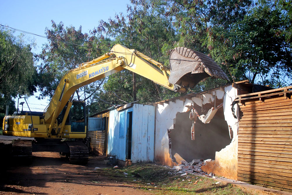 El municipio relocalizó a familias de Chacra 246