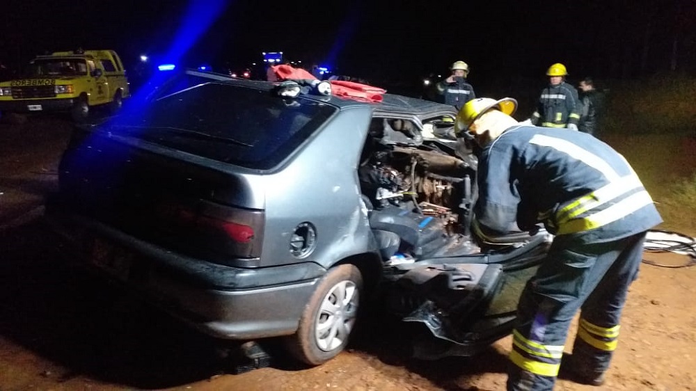 Colisión de cuatro vehículos en la ruta 14 dejó heridos graves