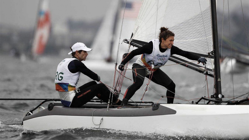 Vela: Lange y Carranza siguen cuartos en los Juegos Olímpicos