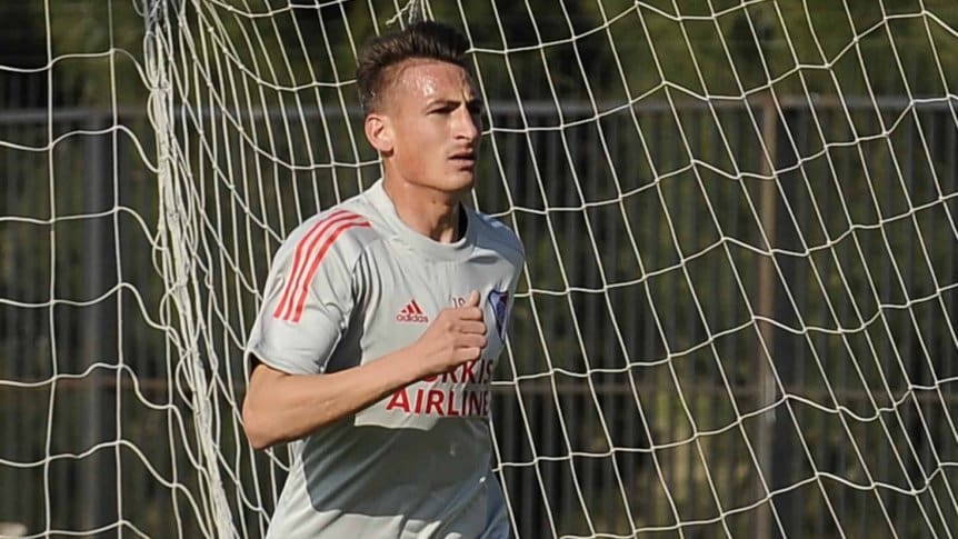 Braian Romero realizó su primer entrenamiento en River