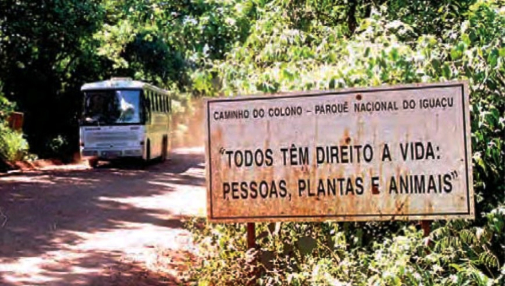 Kaapuera apoya movimiento contra la apertura de camino en el Parque Iguaçu