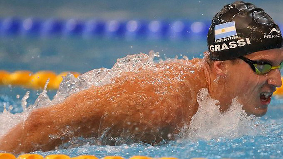 Natación: Grassi no clasificó en los 50 metros libres y quedó eliminado