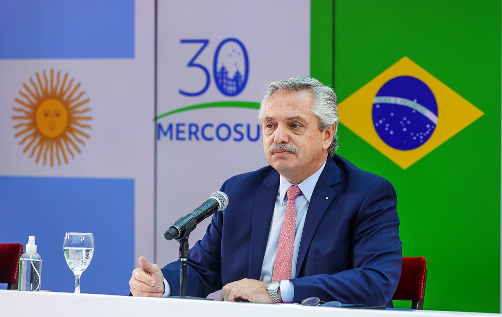 “Nadie se salva solo”, el mensaje de Fernández a socios del Mercosur