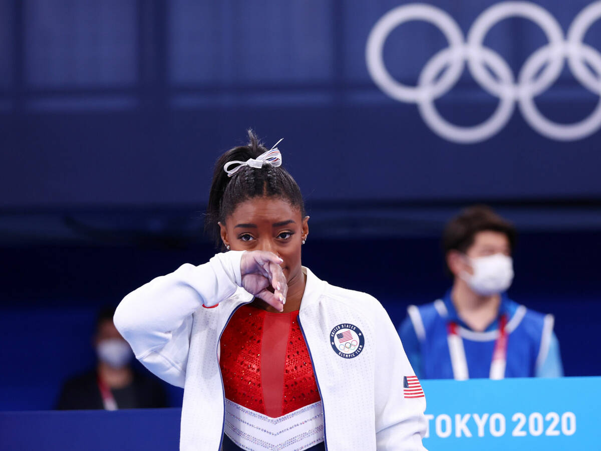 Simone Biles se retiró por una lesión de la final de gimnasia artística