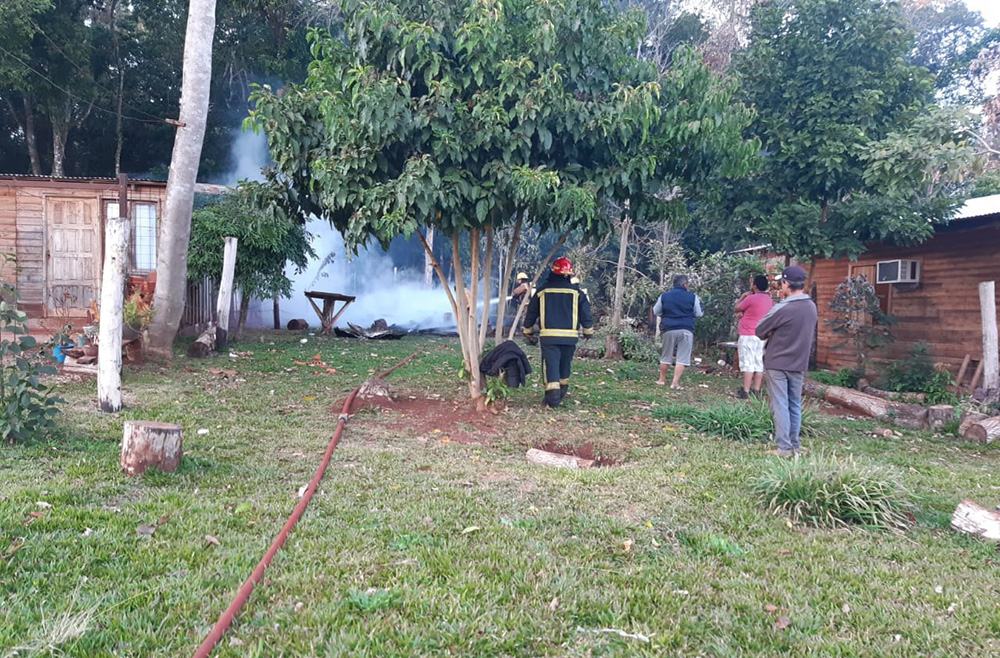 Incendio vivienda Puerto Iguazú