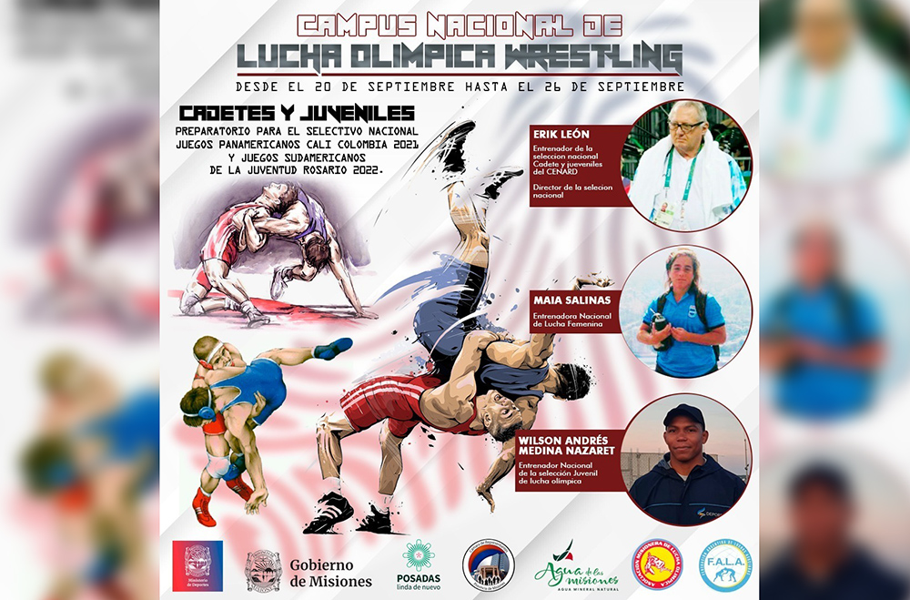 Campus nacional de las categorías Cadetes y Juveniles de Lucha Olímpica