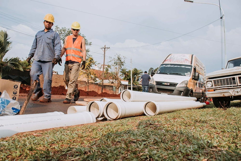 Se inició la primera etapa de la red cloacal en Apóstoles