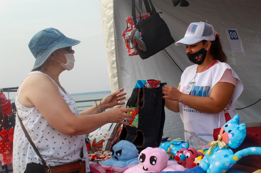 Nueva puesta en escena al público de la feria Hecho en Misiones