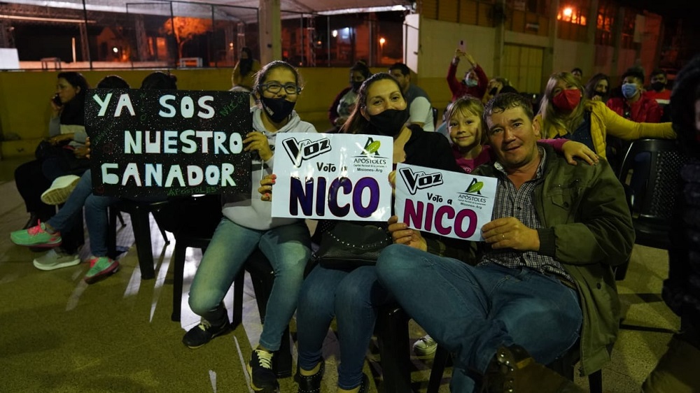 “La Voz”: así alentaron desde Apóstoles a Nicolás Olmedo