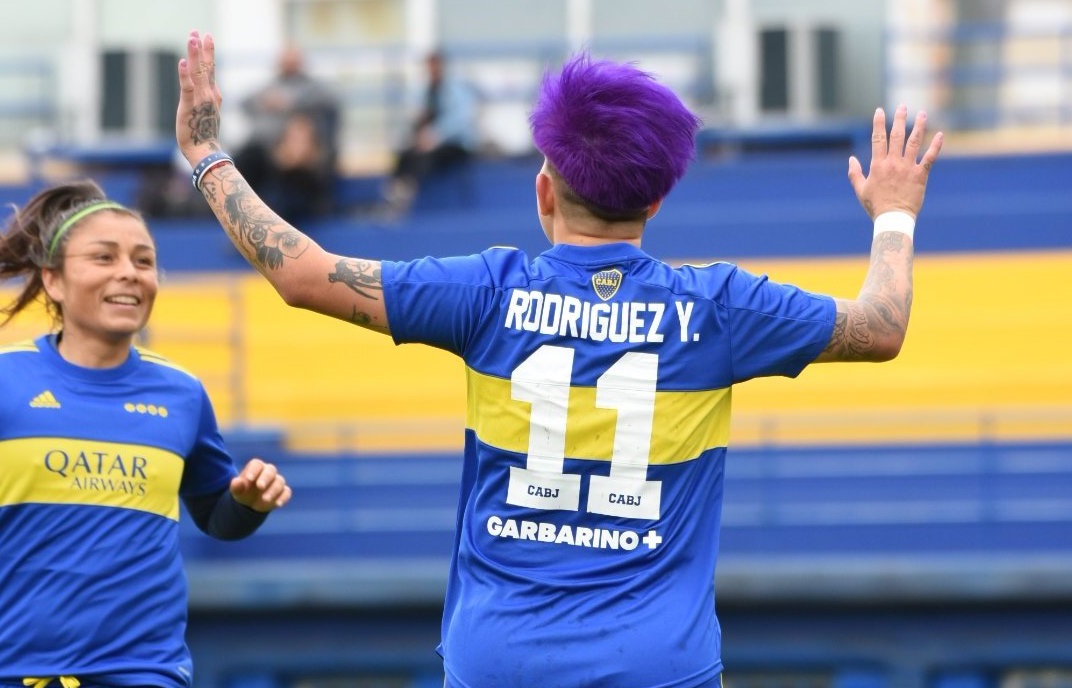 Con dos goles de Yamila Rodríguez, Boca venció al Racing de Milagros Otazú