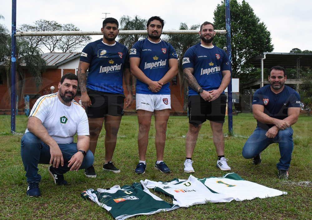 Emmanuel Arrechea, Alexander Arroyo y Sebastián Esquivel- Rugby