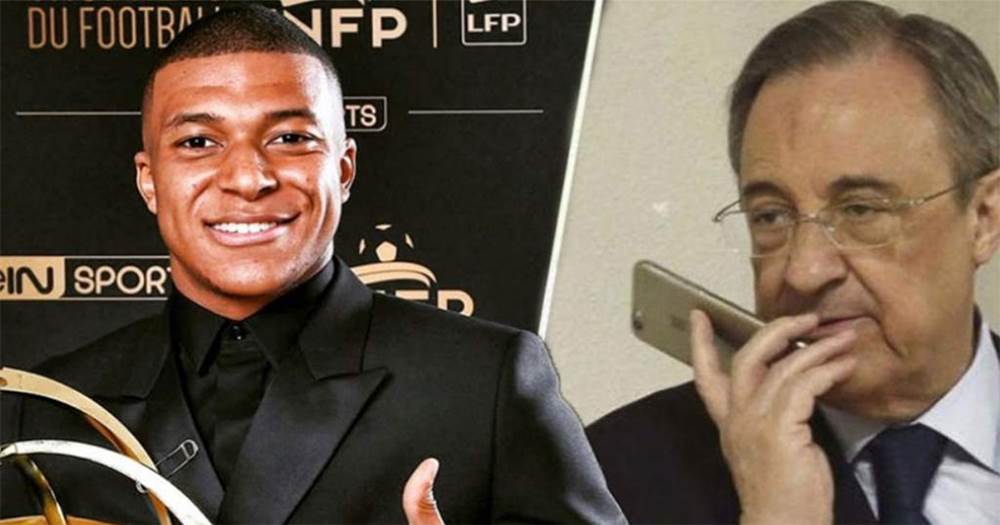 El presidente de Real Madrid adelantó que Mbappé llegaría al club en enero