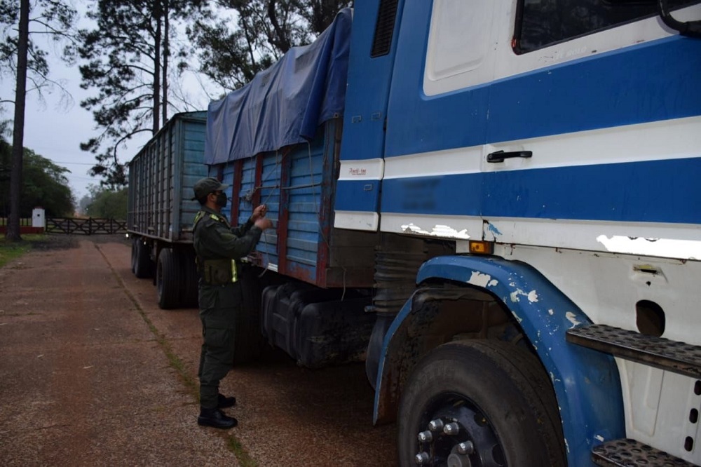 Interceptaron 65 toneladas de soja rumbo al Alto Uruguay misionero