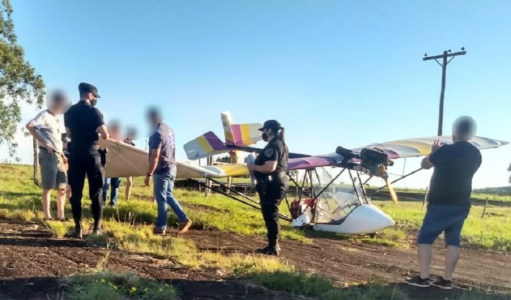 Aterrizó de emergencia con su avioneta sobre la ruta provincial 2