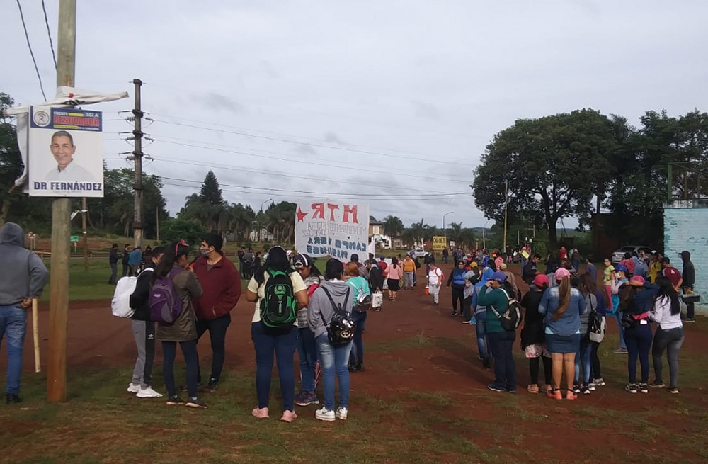 Manifestaciones y cortes de ruta en el interior de la provincia