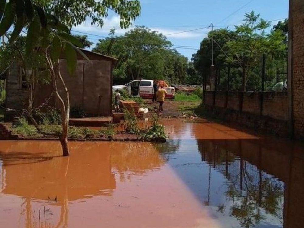 Oberá: varias calles y barrios intransitables tras las copiosas lluvias