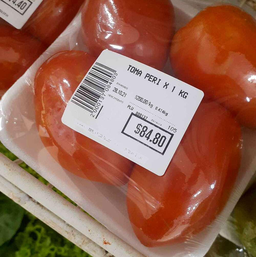El kilo de tomate está $200 en mercados y verdulerías