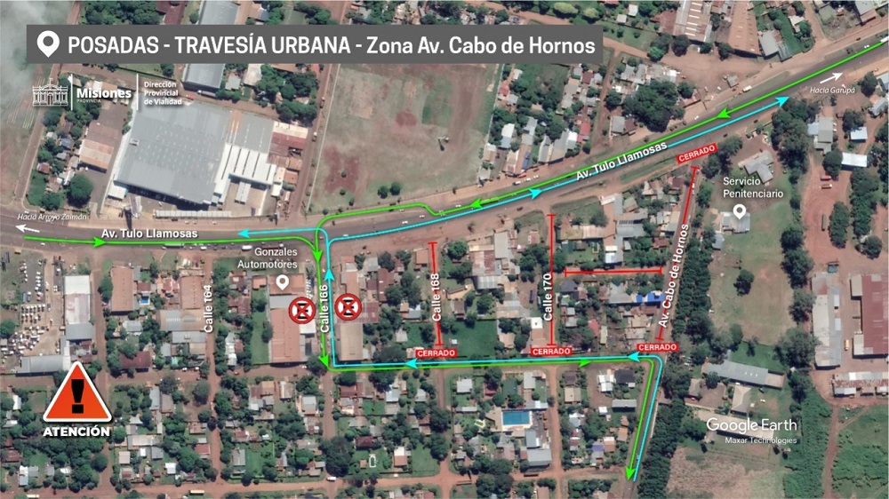 Corte de tránsito en accesos a la Travesía Urbana de Posadas