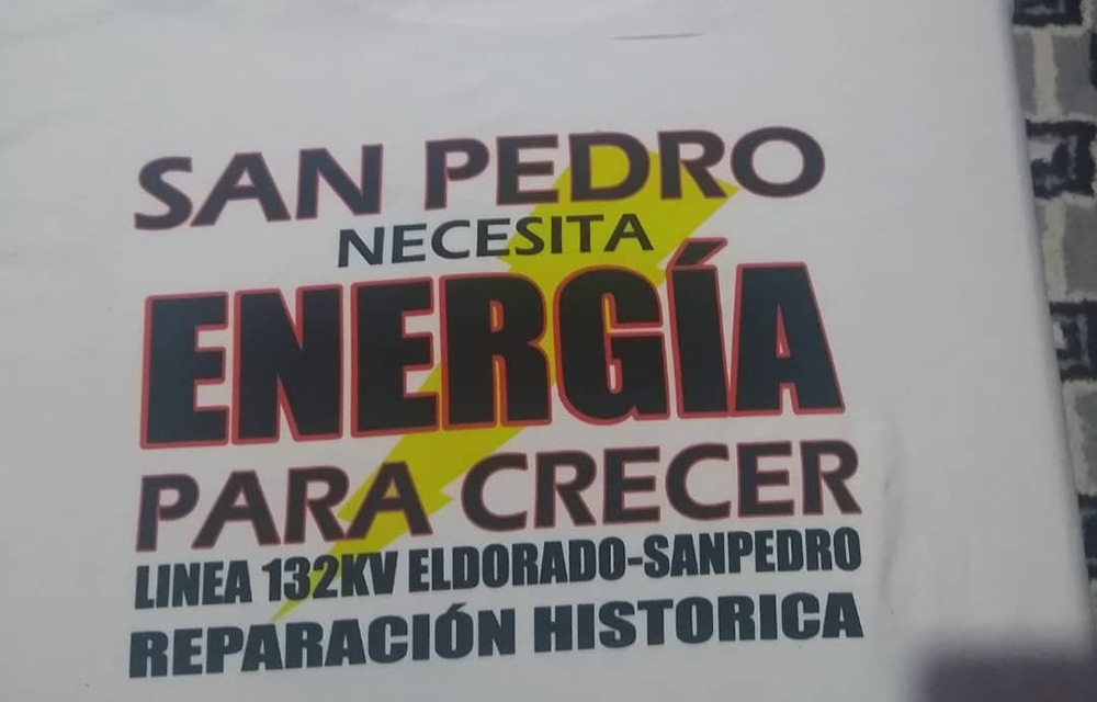 San Pedro - Reclamo energético