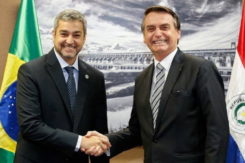 Bolsonaro recibe a Abdo Benítez con Itaipú y el Mercosur sobre la mesa