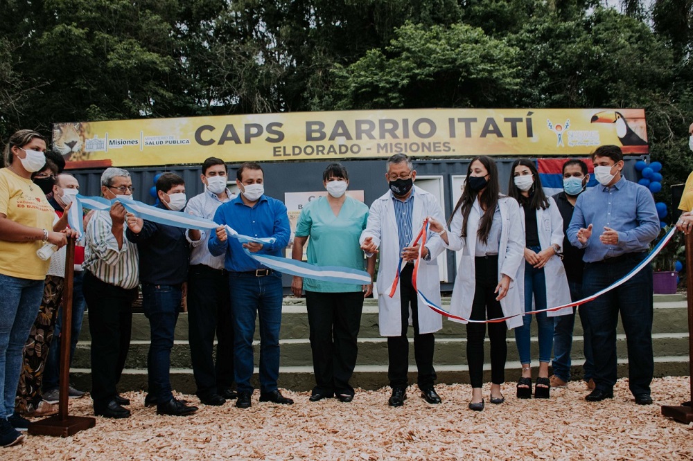 Inauguran un nuevo CAPS modular en el barrio Itatí de Eldorado