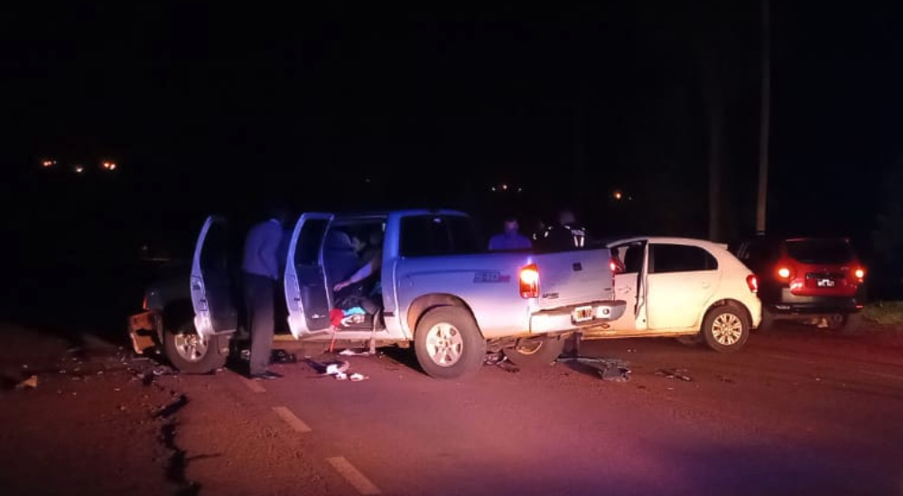 Choque frontal en Alem dejó seis lesionados, algunos de gravedad