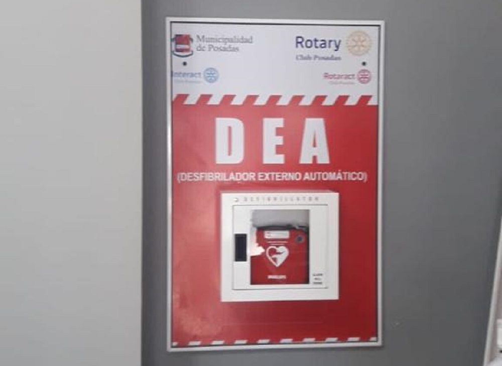 Posadas cuenta con 12 desfibriladores donados por el Rotary Club