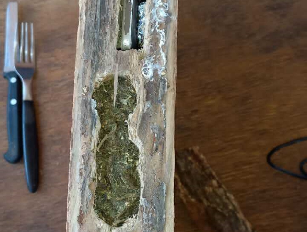 Intentaron ingresar drogas en maderas para artesanías