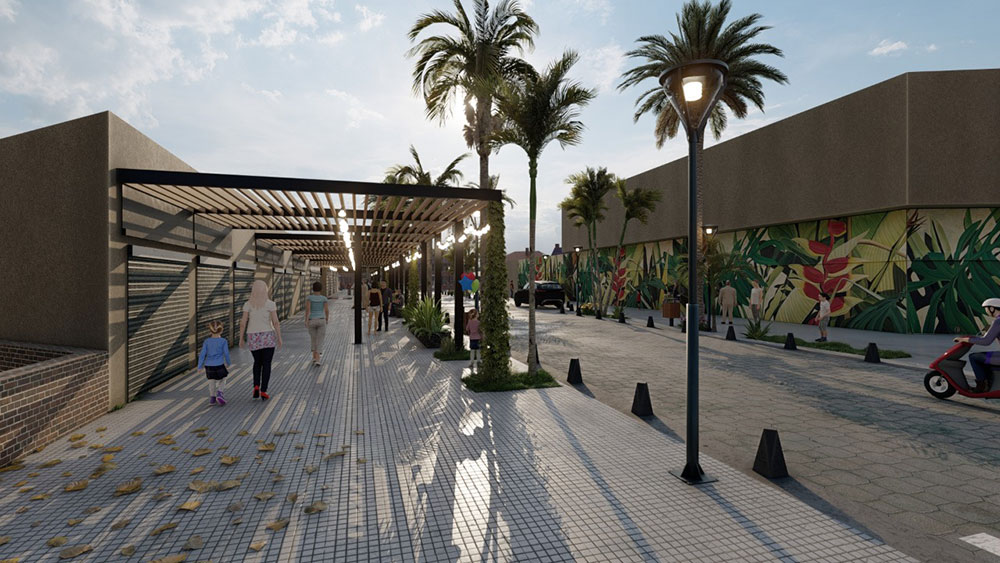 En qué consiste el proyecto de paseo para la avenida Brasil en Puerto Iguazú