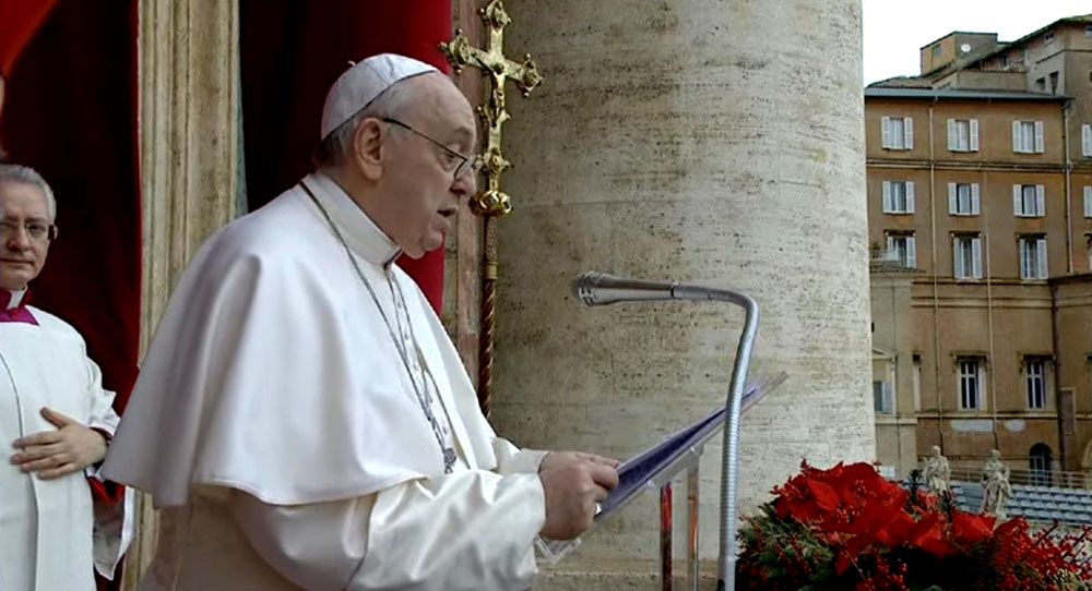 Francisco pidió “paz y concordia” para el mundo y diálogo para resolver los conflictos