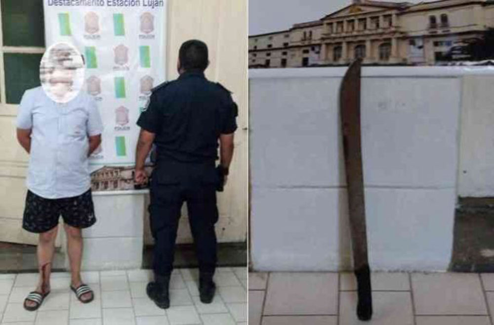 Misionero detenido por machetear a tres hombres