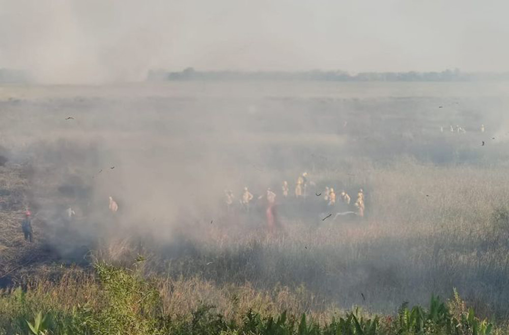 Incendio Yacyretá Paraguay