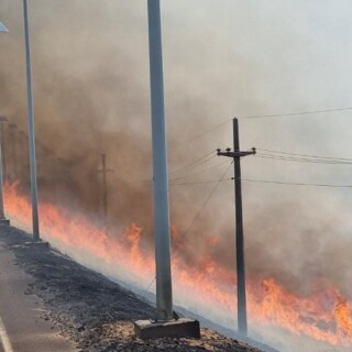 Incendio Yacyretá