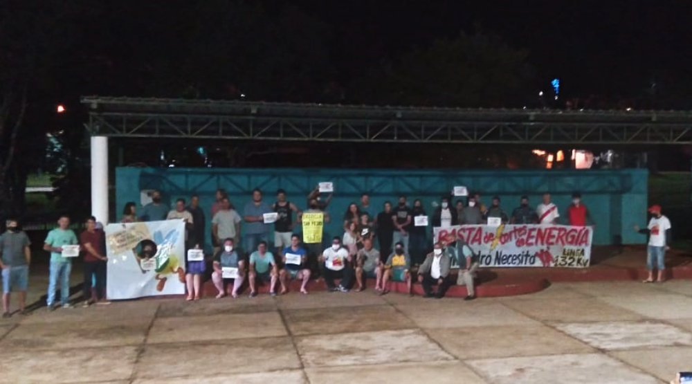 El reclamo por los reiterados cortes de energía se hizo sentir en San Pedro