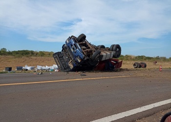 Choque de camiones en Berón de Astrada