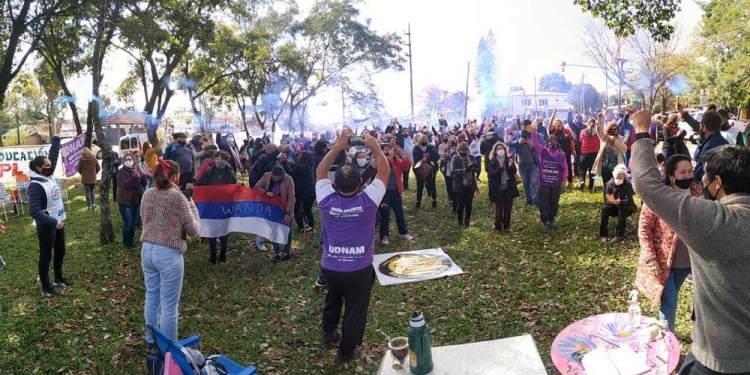 ACUERDO. Luego de varios meses de lucha, en julio pasado el Frente Gremial firmó un nuevo acuerdo salarial.