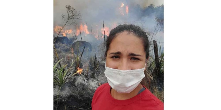 Gabriela Sena. Agente de salud y estudiante de enfermería.