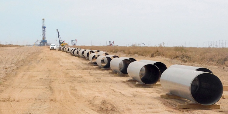 EN MARCHA. En Vaca Muerta están acondicionando la infraestructura para construir el gasoducto Néstor Kirchner.