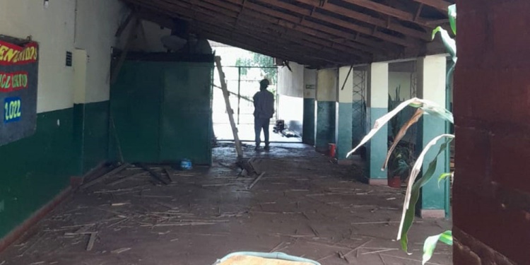 DESMANTELAR. Finalmente, comenzó ayer la obra en un sector de la 48.