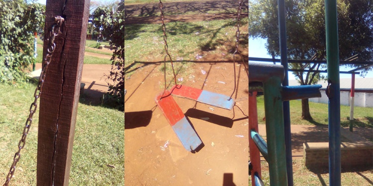 FALTA DE MANTENIMIENTO. Los juegos necesitan reparaciones integrales.