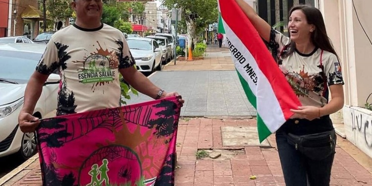 LISTOS. Los corredores de Esencia Salvaje estarán presentes en el ploggin de hoy y en la limpieza del río Uruguay y del arroyo El Soberbio.