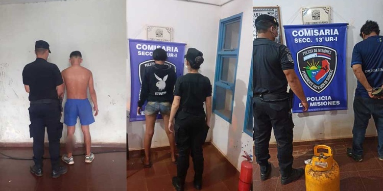 Dos hombres y una mujer sospechosos fueron detenidos.