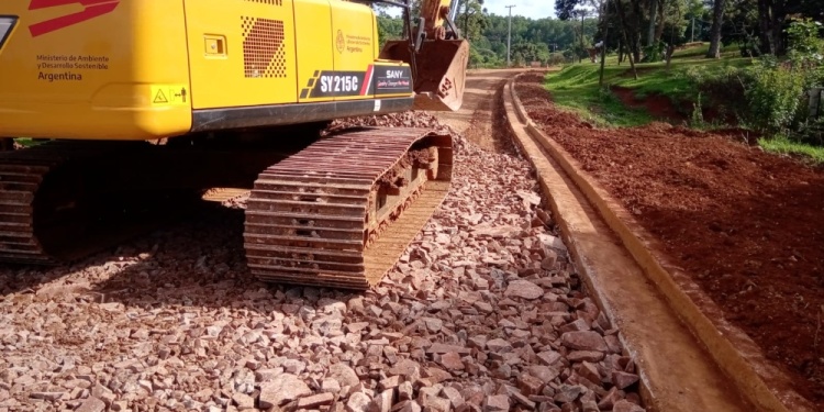 DESDE MARZO. Se iniciaron los primeros trabajos y este mes se haría el asfaltado.