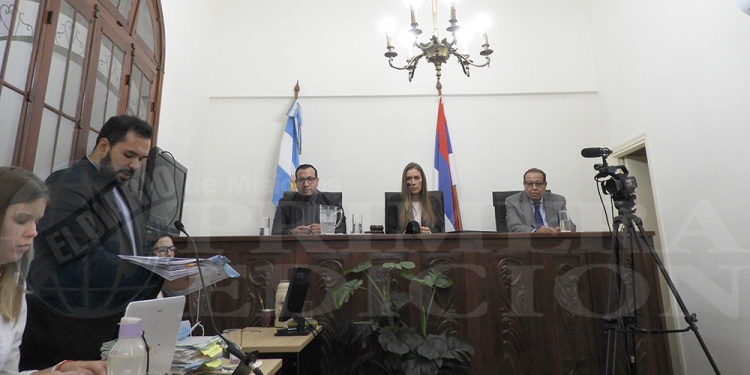 UN ENROQUE, MISMOS PROTAGONISTAS. El juicio será presidido por Ángel Dejesús Cardozo (derecha), Viviana Cukla y Juan Monte, vocales.